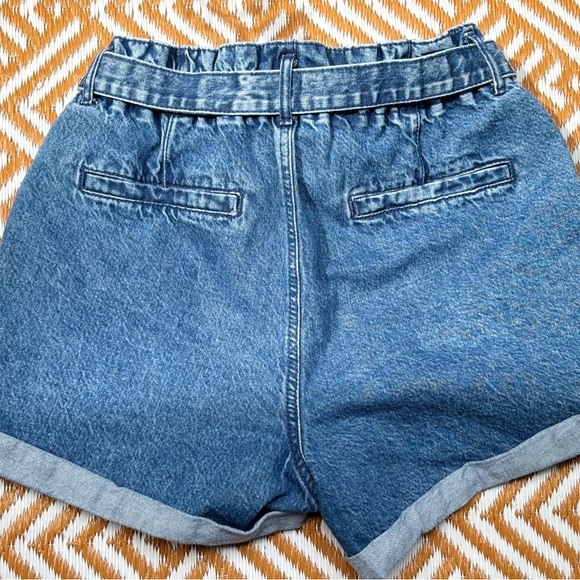 Garage Paper Bag Denim Shorts - Picture 2 of 4